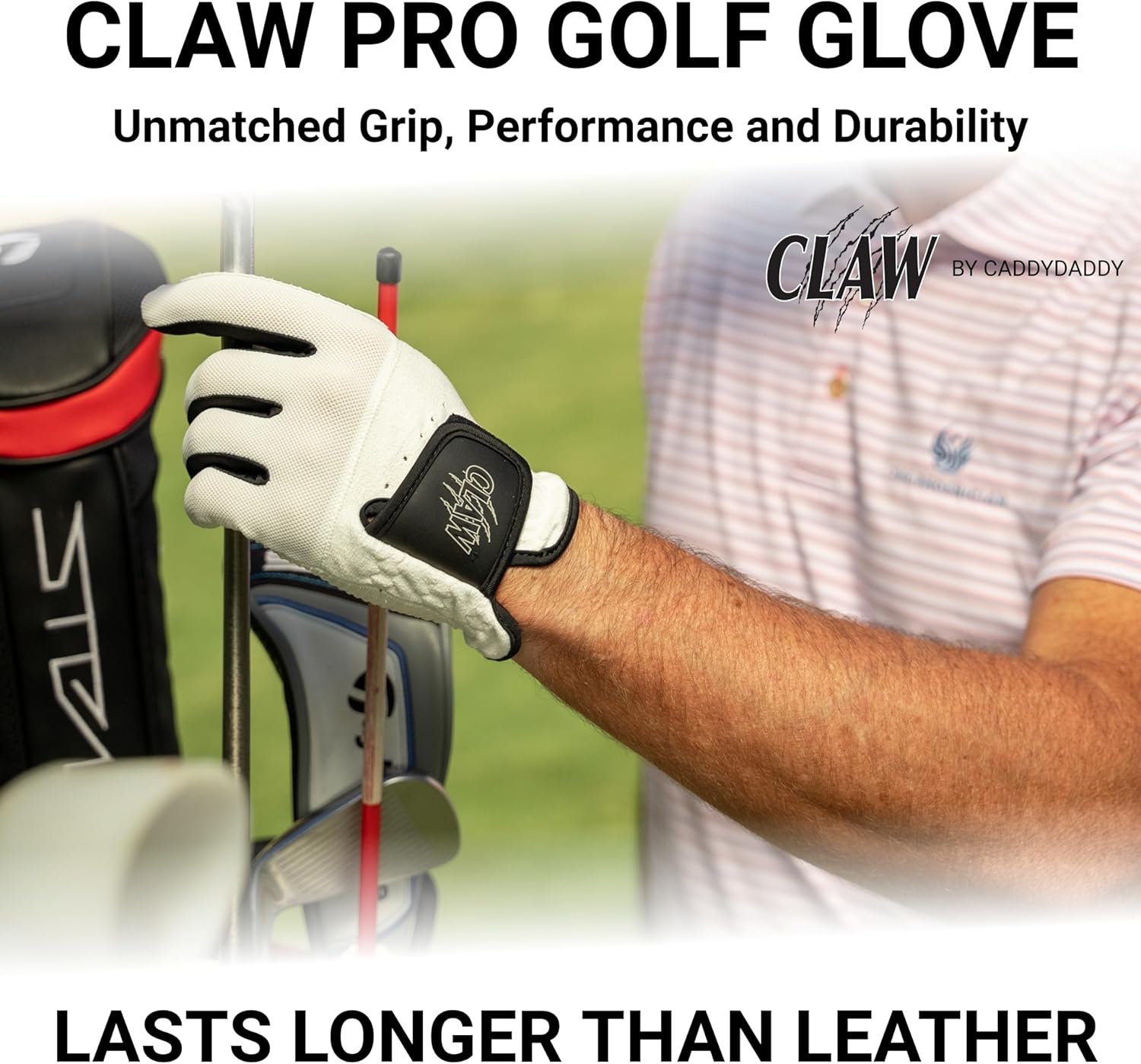 CaddyDaddy Claw PRO and Claw MAX Golf Gloves for Men | 100% Synthetic | Flex-Mesh Design for Cool Ventilation | Lasts Way Longer Than Leather | Silicone-Web Coating for Maximum Grip | Machine Washable